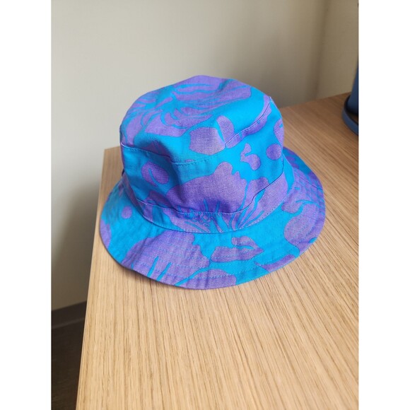 Speedo Blue & Purple Tropical Print Bucket Hat - Picture 2 of 5